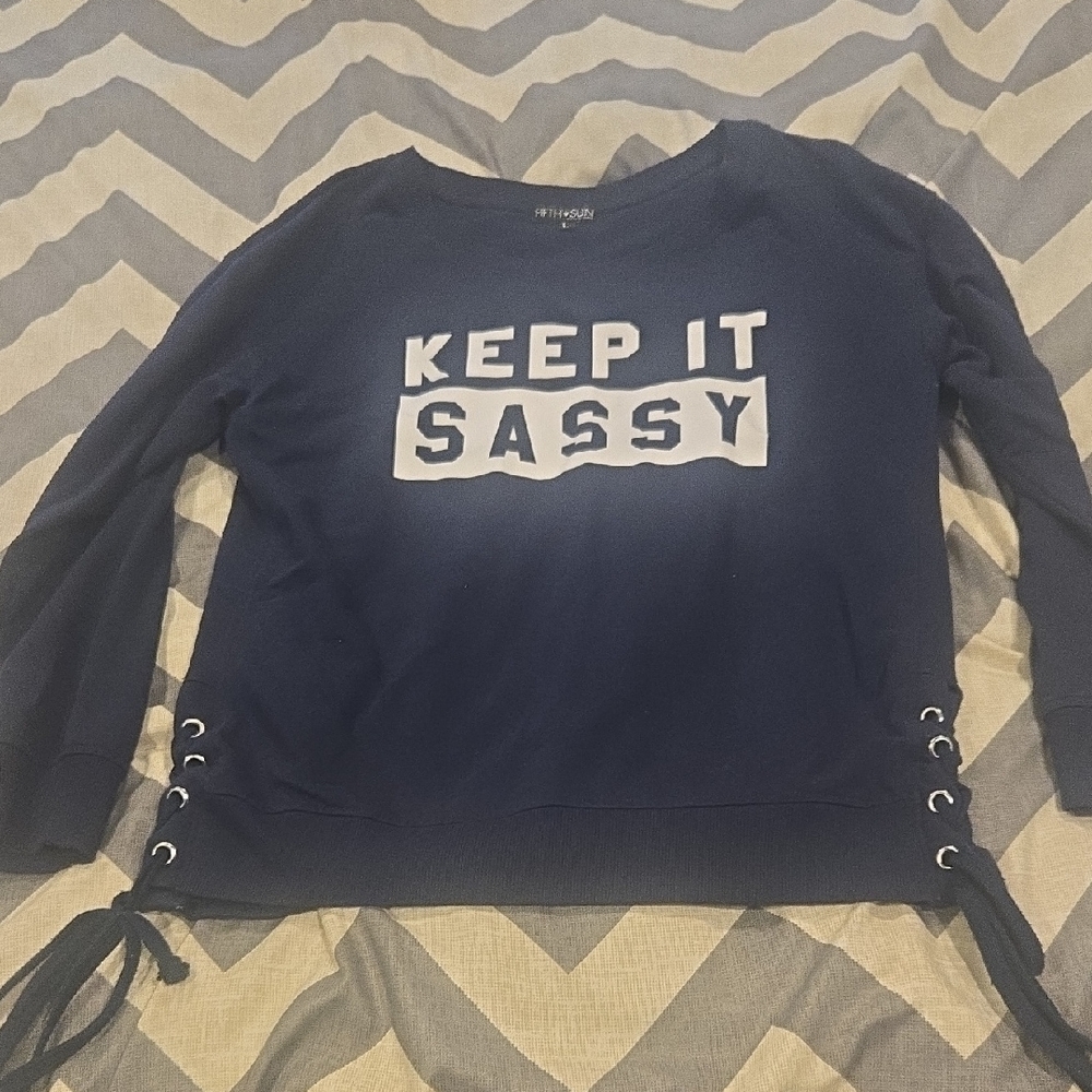 Fifth Sun Navy Sweatshirt